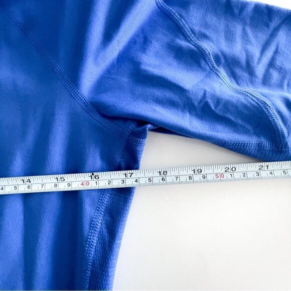 Adidas 1/2 Zip Climalite Blue Activewear Top Long Sleeved Thumb Holes Women's M - Picture 7 of 10